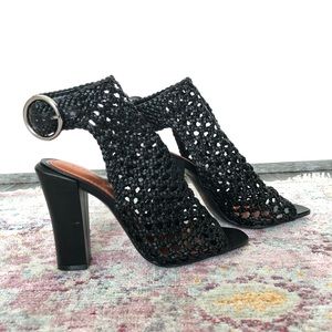 Zara Woman Black Mesh Heels